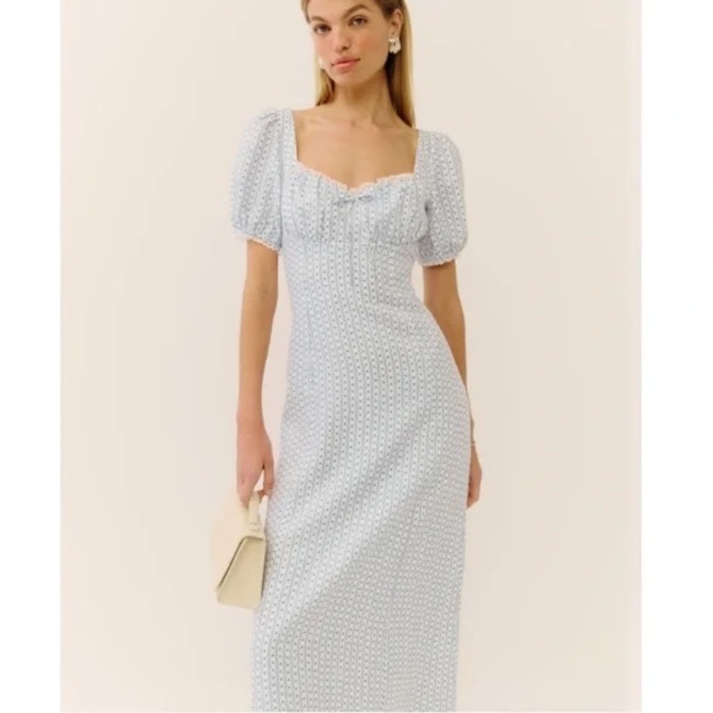 NWOT Reformation Cherise Linen Dress